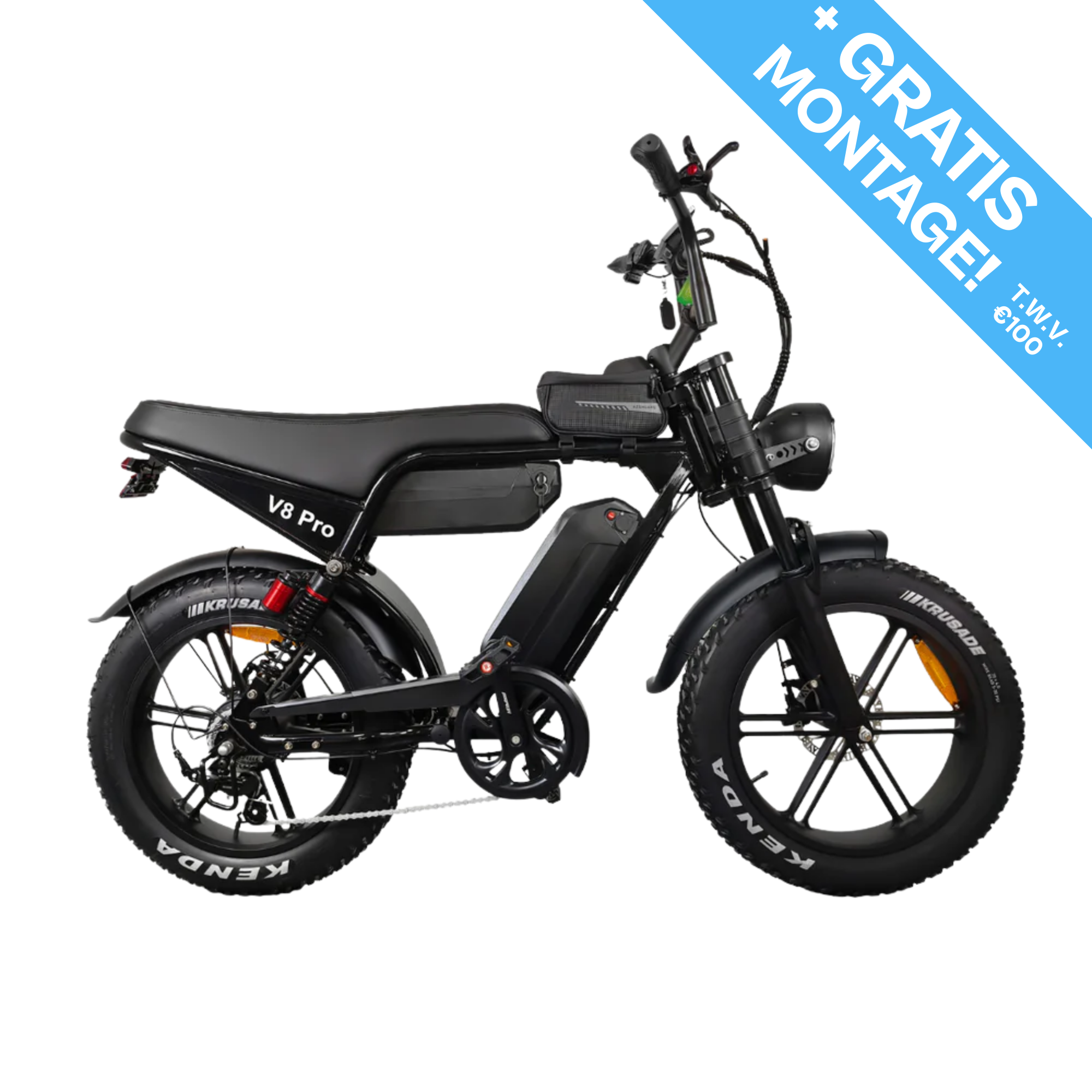 DEMONSTRATION!!! / Dr.Right デモ OUXI V8 Pro Max Fatbike (25 km/u) | Hydraulische remmen – Noma Bikes
