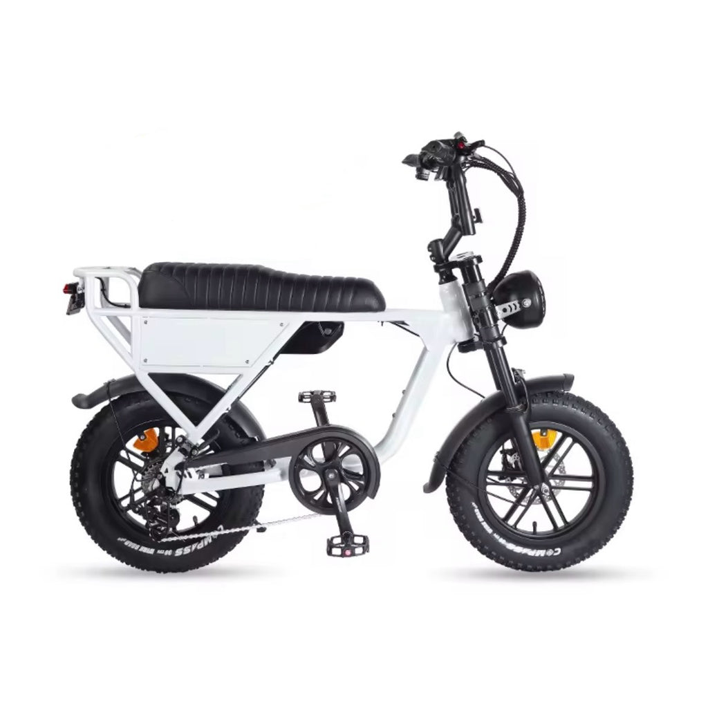 OUXI C63 Mini Fatbike - Wit - Hydraulische Remmen
