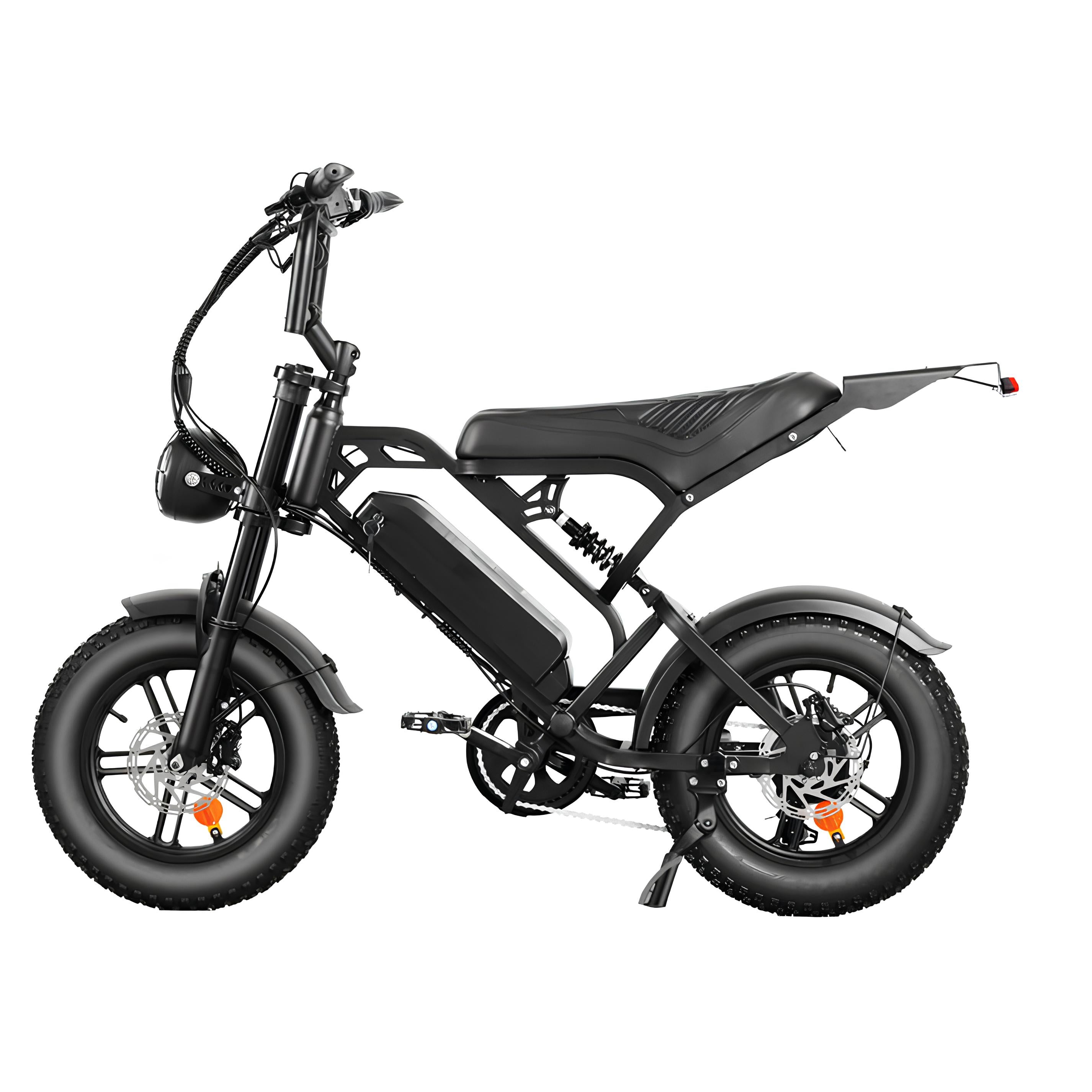 v20 pro mini combi deal fatbike zwart hydraulische remmen