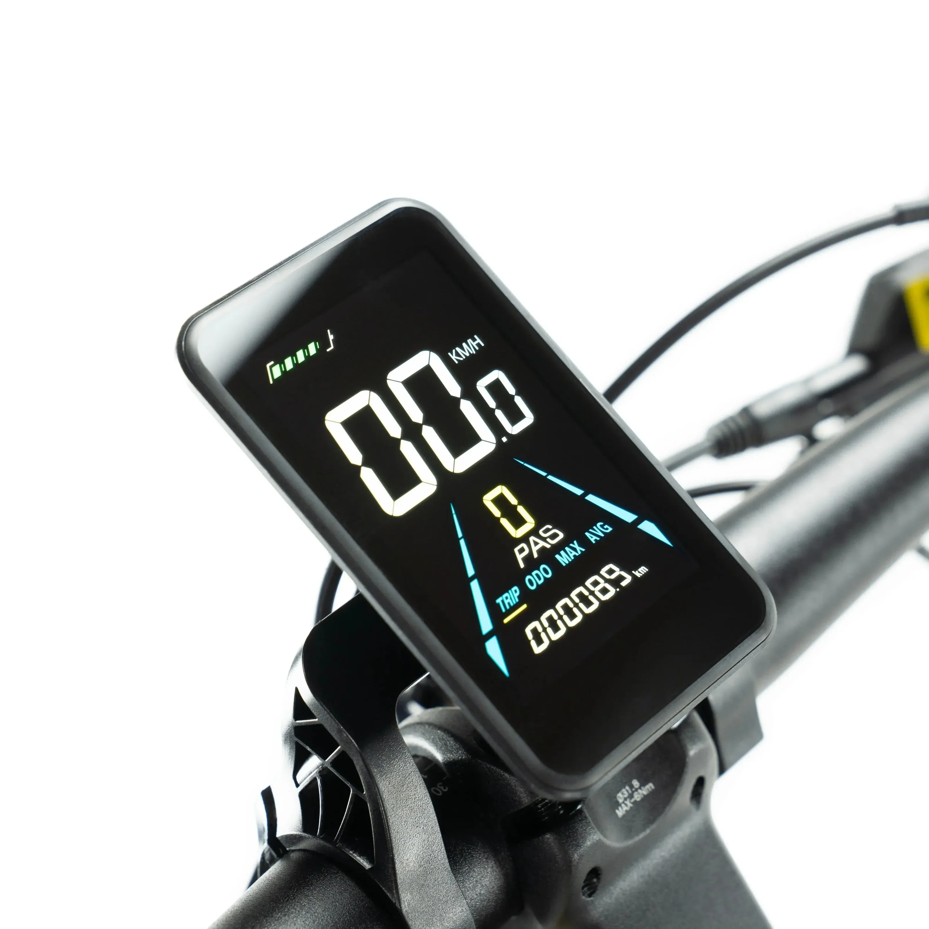 ENGWE E26 - Lage instap - Geel elektrische fatbike display