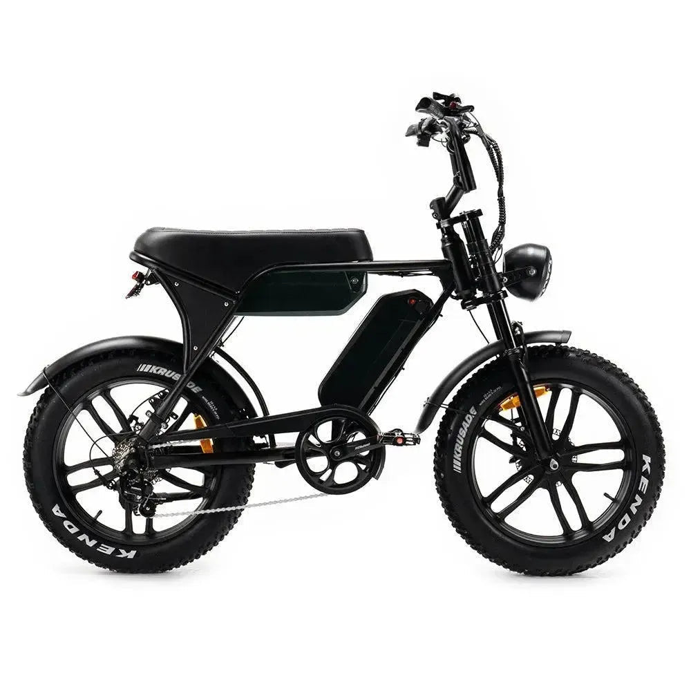 OUXI V8 MAX 5.0 (C80) dubbele accu - Fatbike - Zwart - Hydraulische Remmen