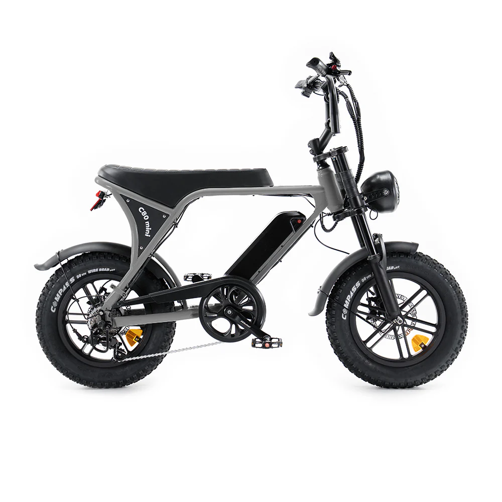 OUXI C80 Mini Fatbike - Grijs - Hydraulische Remmen