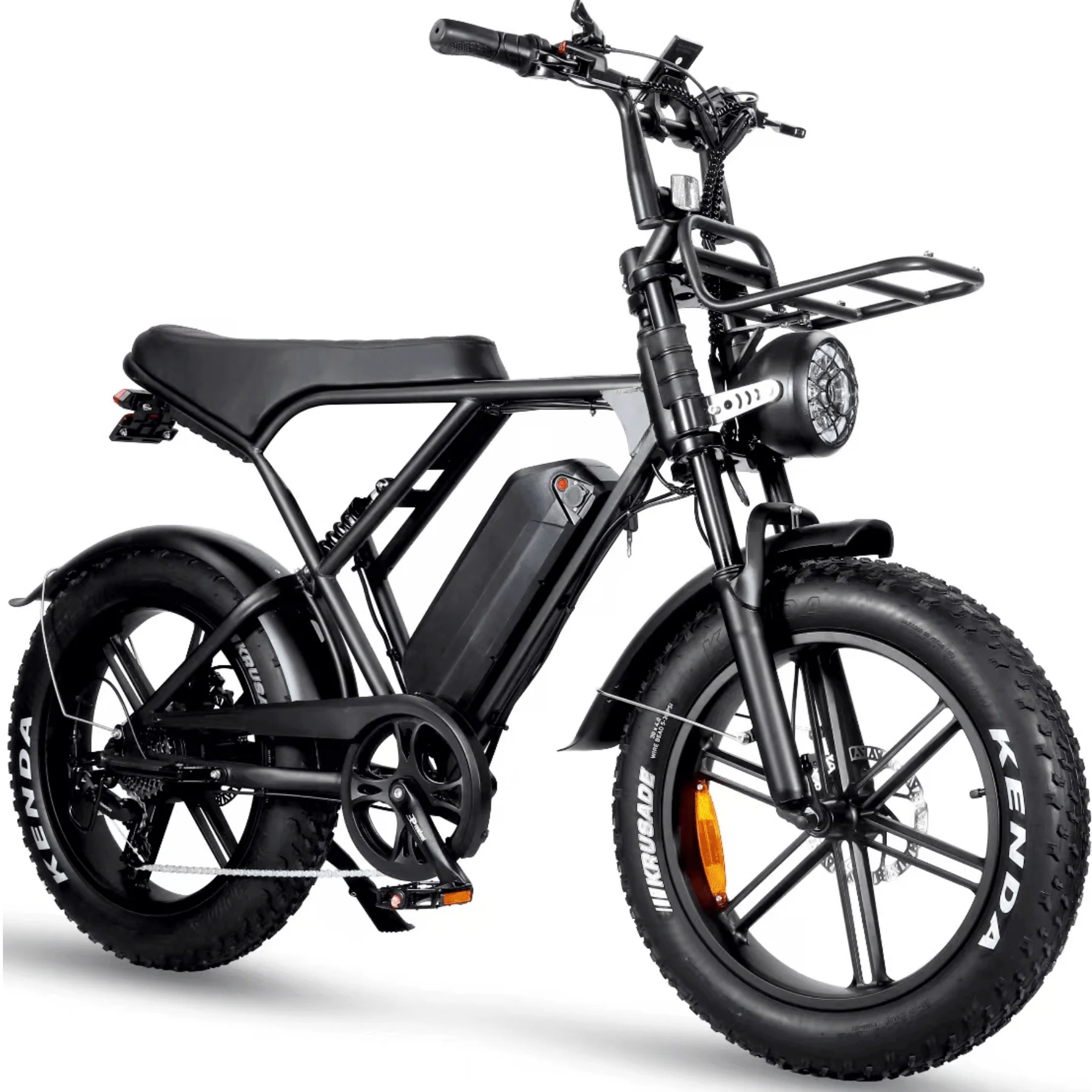 OUXI H9 Fatbike - Zwart - Hydraulische Remmen