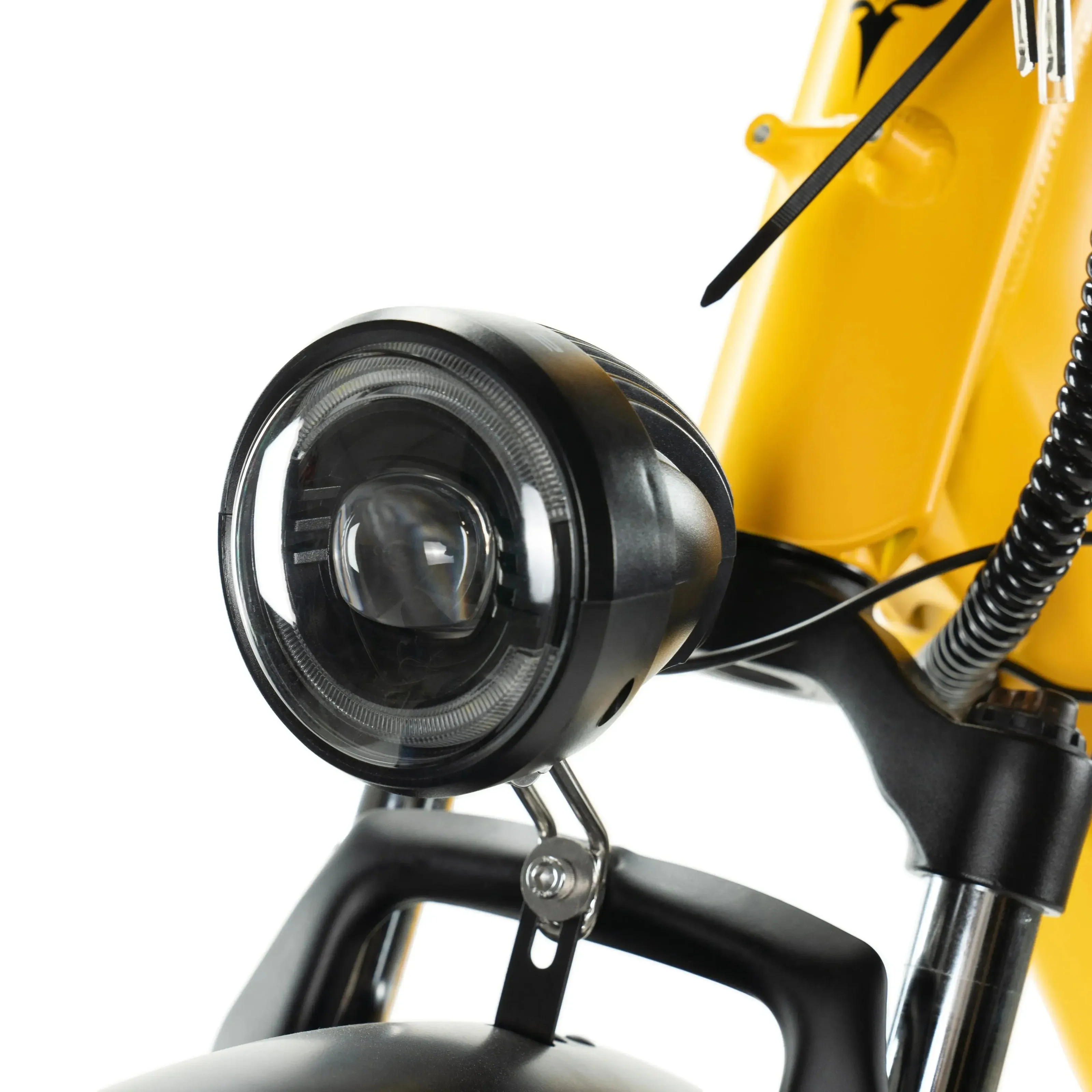 ENGWE E26 - Lage instap - Geel elektrische fatbike koplamp
