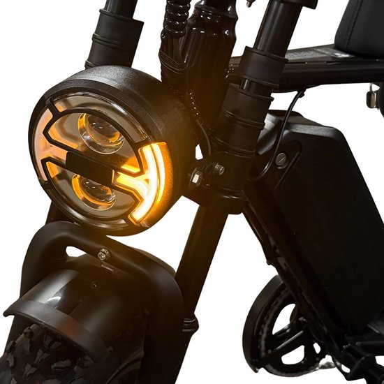 OUXI V8 6.0 (C80) Fatbike - Zwart - Hydraulische Remmen