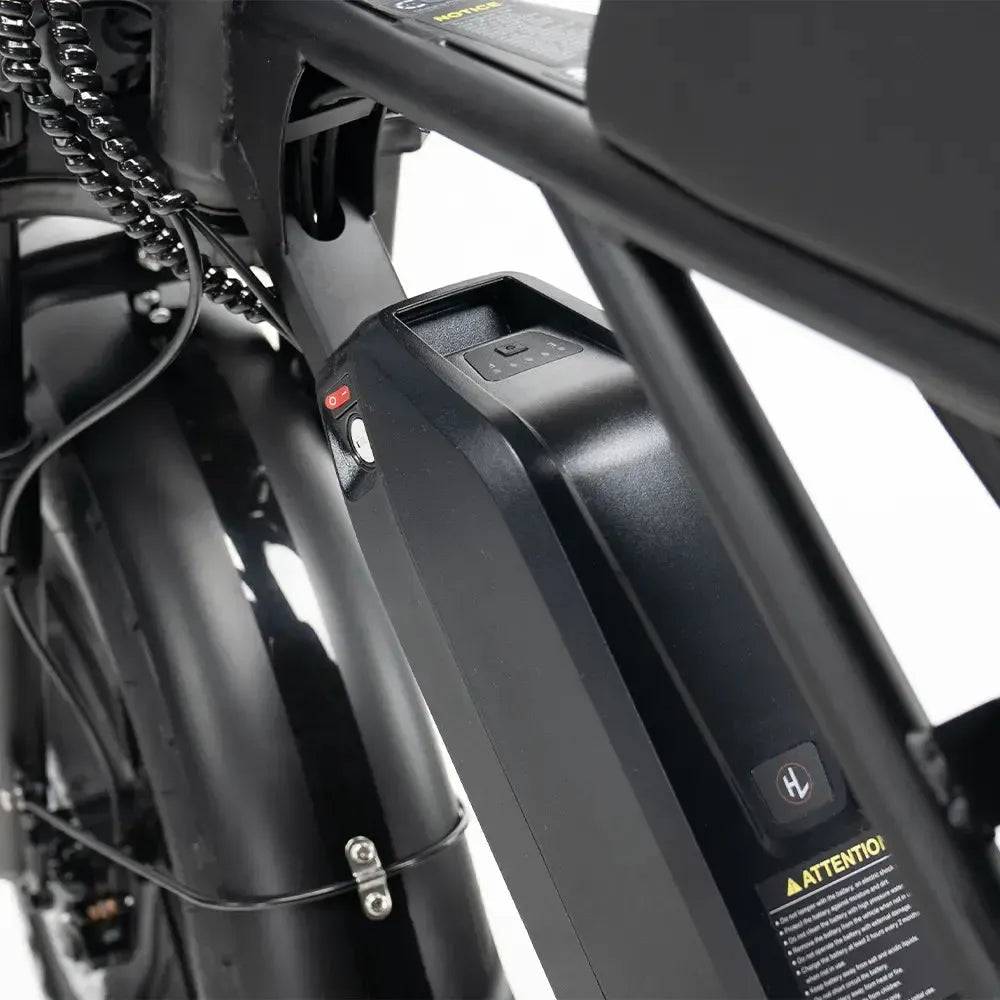 OUXI H9 Fatbike - Zwart - Hydraulische Remmen