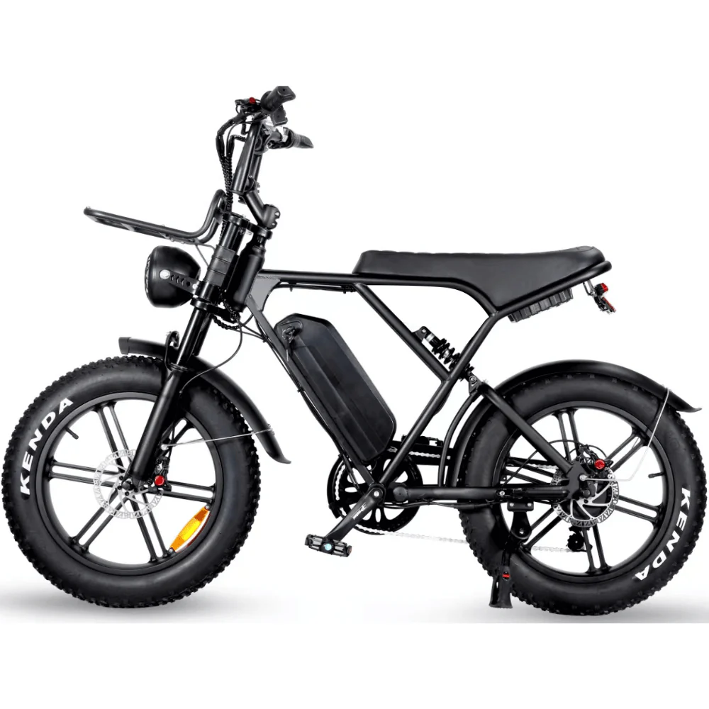 OUXI H9 Fatbike - Zwart - Hydraulische Remmen