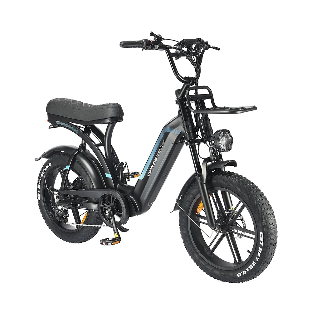 OUXI Q8 Fatbike - Lage Instap - Zwart - Hydraulische Remmen