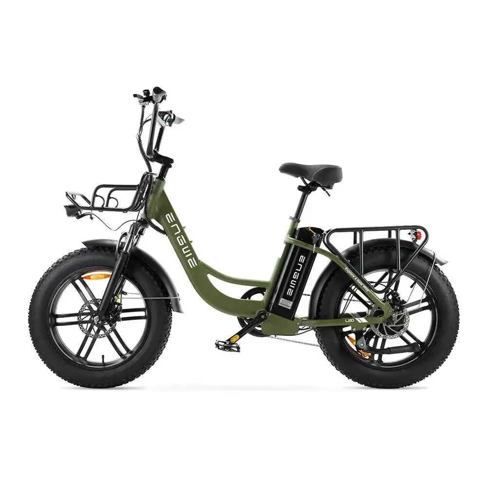 ENGWE L20 - Groen elektrische fatbike zijkant