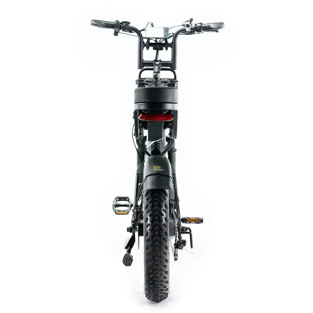 COMBI DEAL Fatbike V20 Pro 9.0 - Zwart - Hydraulische Remmen achterkant
