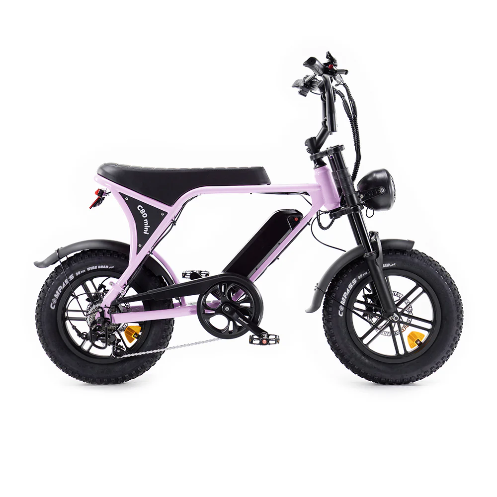 OUXI C80 Mini Fatbike - Roze - Hydraulische Remmen