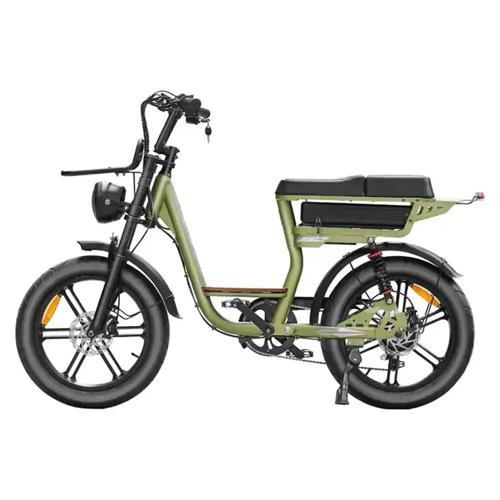 Fatbike V20 Pro Comfort - Groen - Hydraulische Remmen - Lage instap