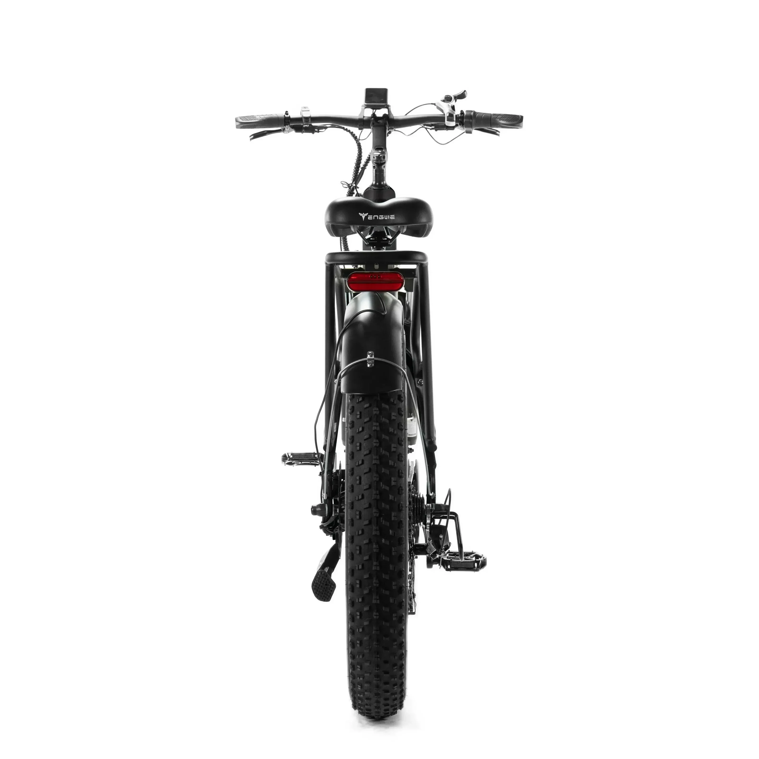 ENGWE E26 - Lage instap - Zwart elektrische fatbike achterkant