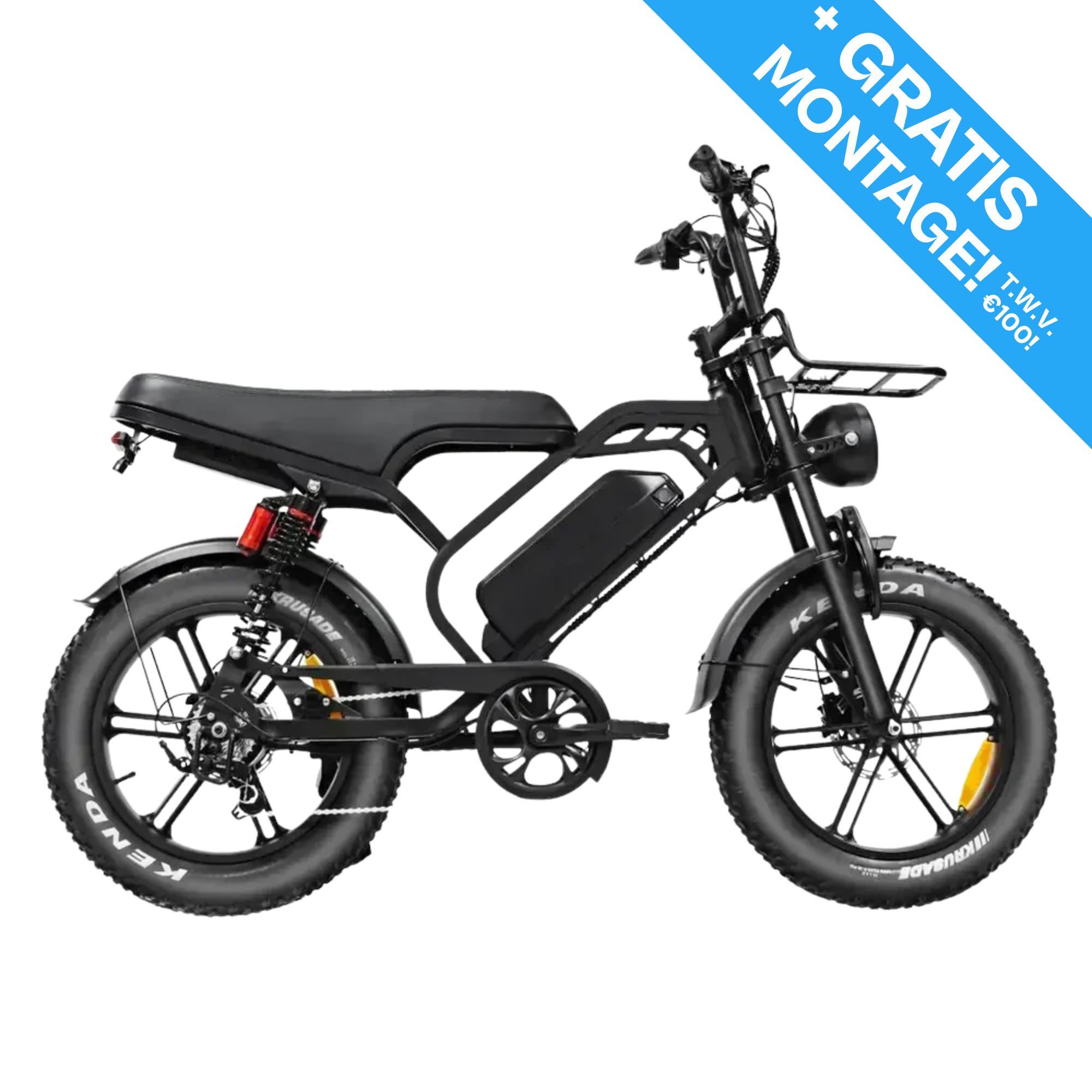 Fatbike V20 Pro Limited - Zwart - Hydraulische Remmen