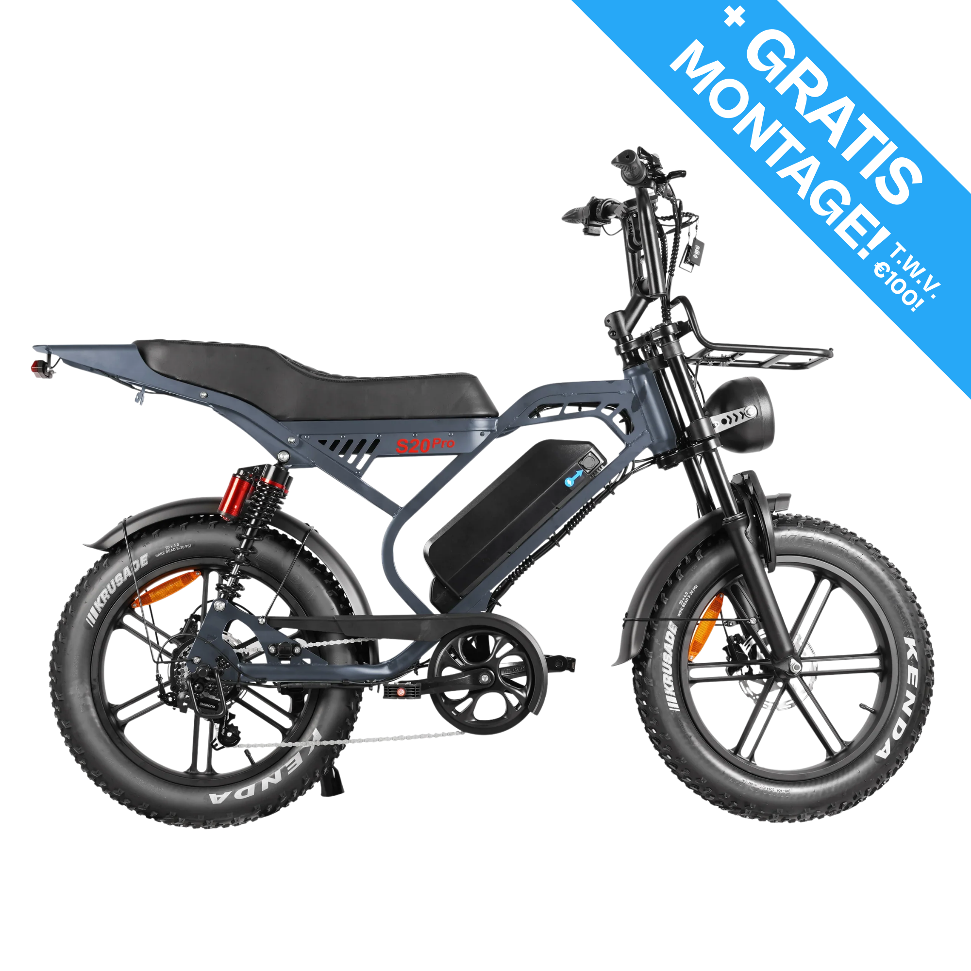 QM Wheels S20 Pro - Dark Grey - Hydraulische Remmen