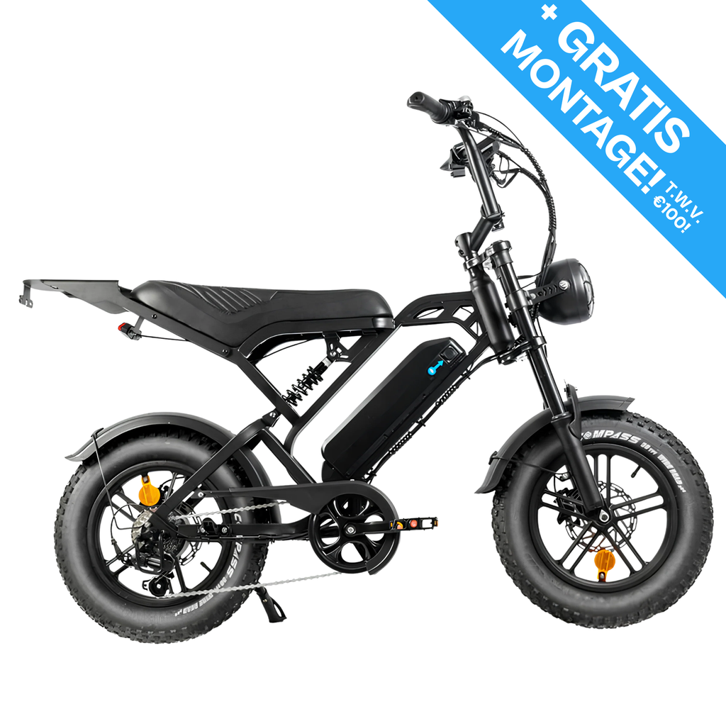 Fatbike V20 Pro Mini - Zwart - Hydraulische Remmen