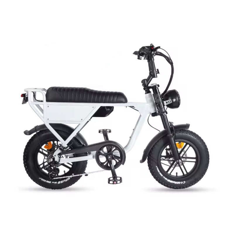 OUXI C63 Mini Fatbike - Wit - Hydraulische Remmen