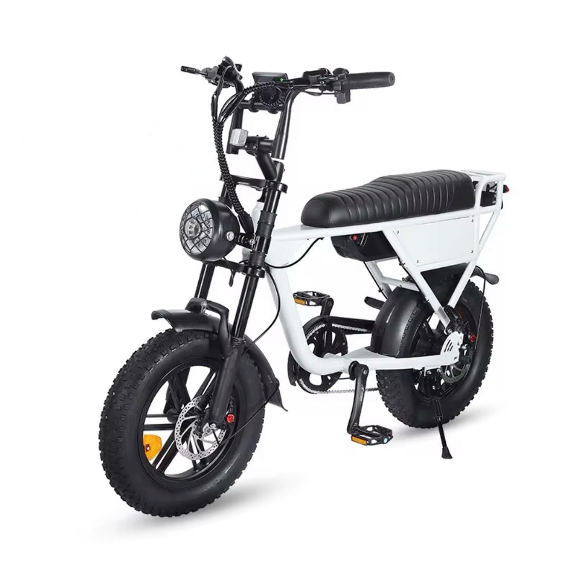 OUXI C63 Mini Fatbike - Wit - Hydraulische Remmen