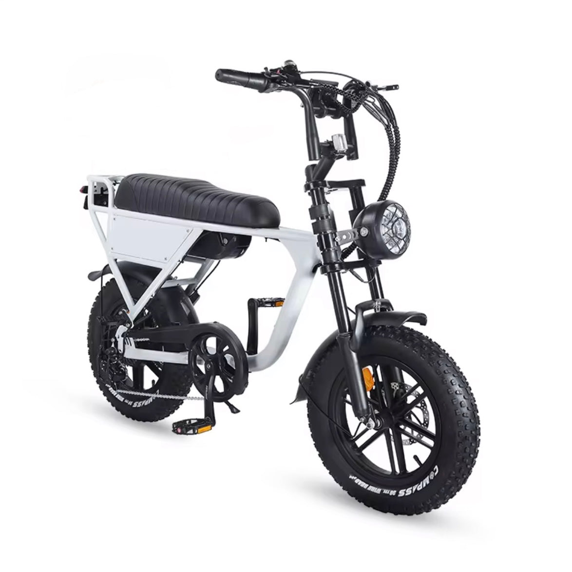 OUXI C63 Mini Fatbike - Wit - Hydraulische Remmen