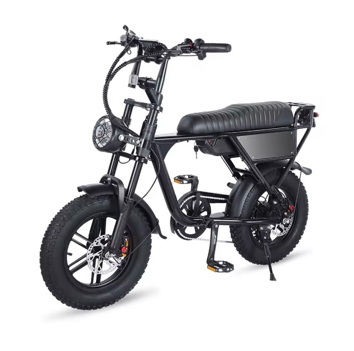 OUXI C63 Mini Fatbike - Zwart - Hydraulische Remmen