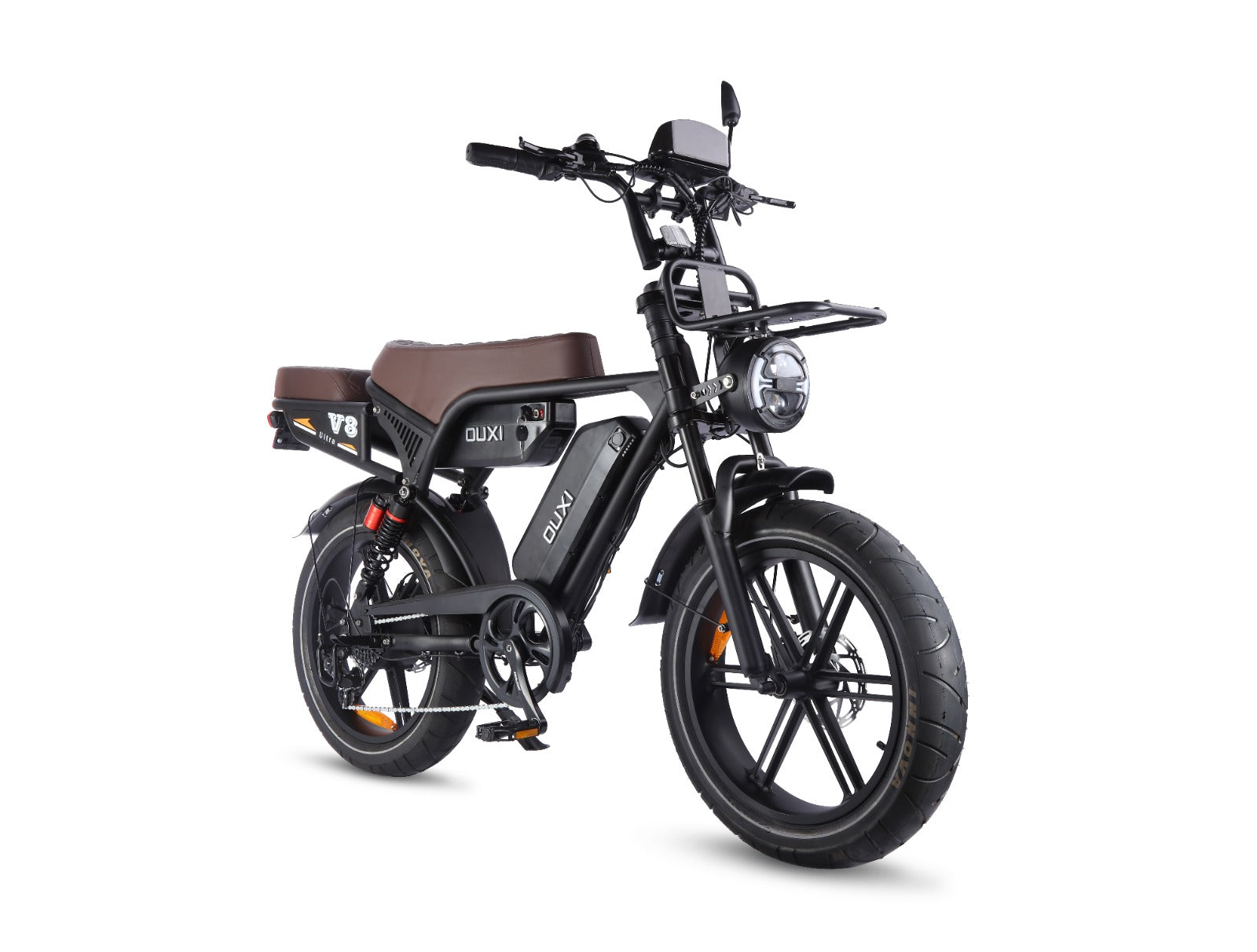 OUXI V8 Ultra Max - Zwart Bruin zadel