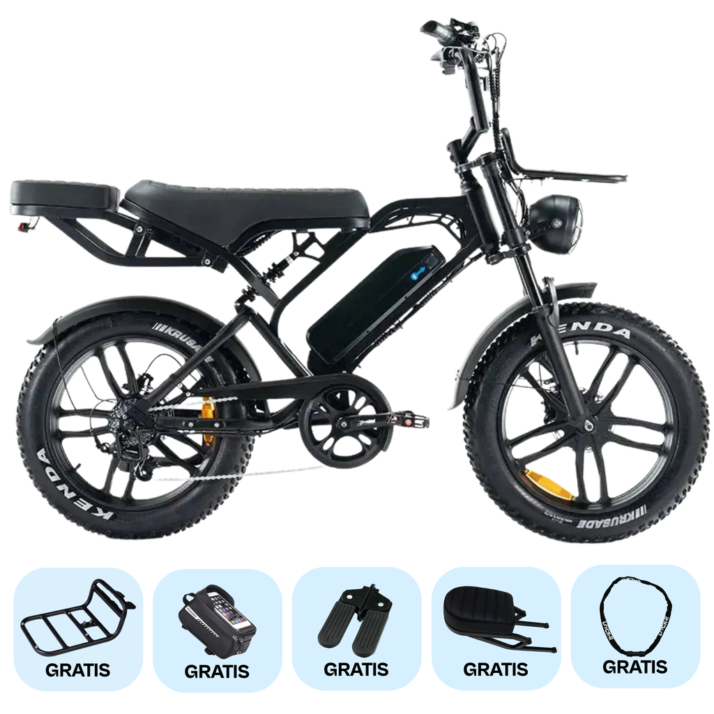 COMBI DEAL Fatbike V20 Pro 9.0 - Zwart - Hydraulische Remmen