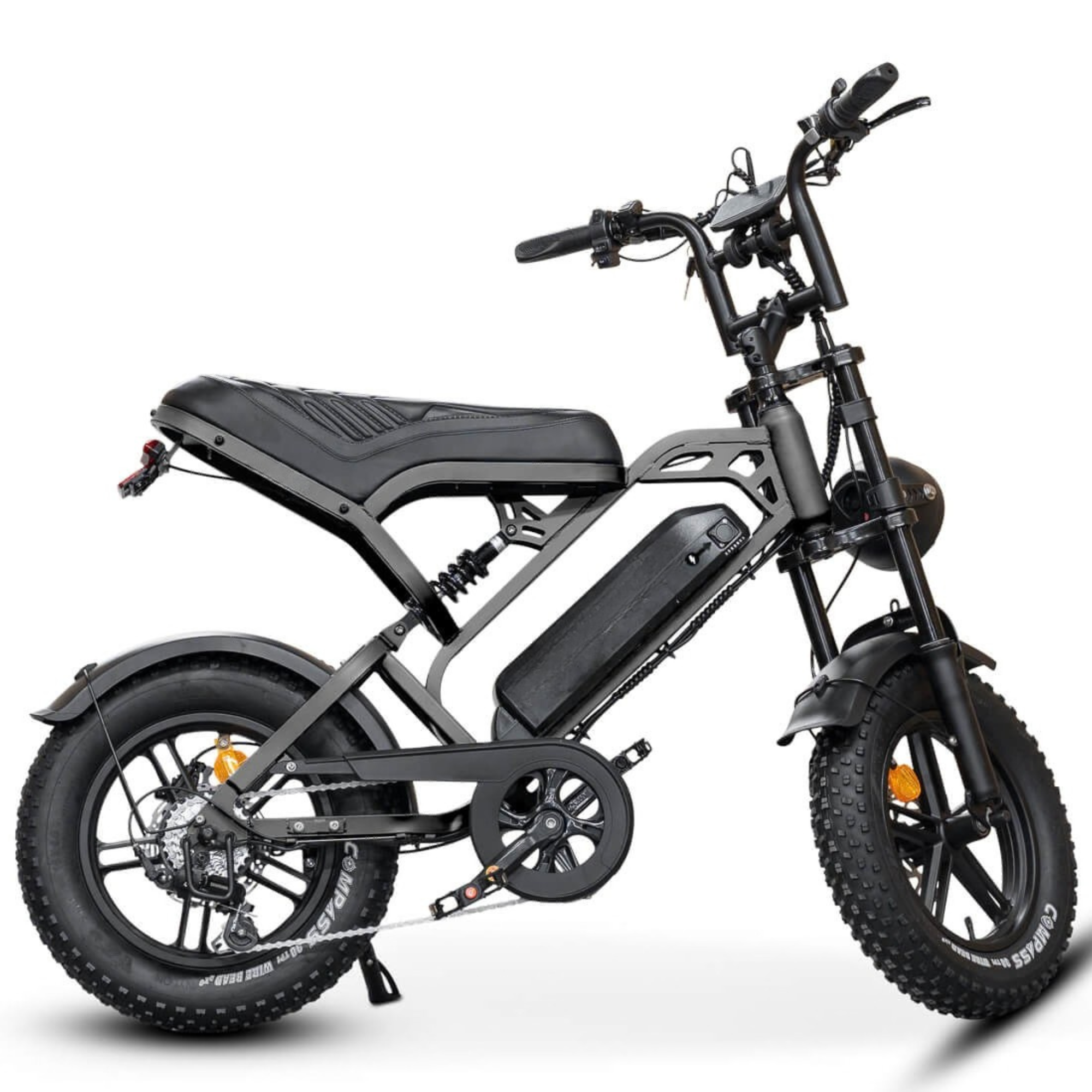 Fatbike V20 Pro Mini - Zwart - Hydraulische Remmen rechts zijkant