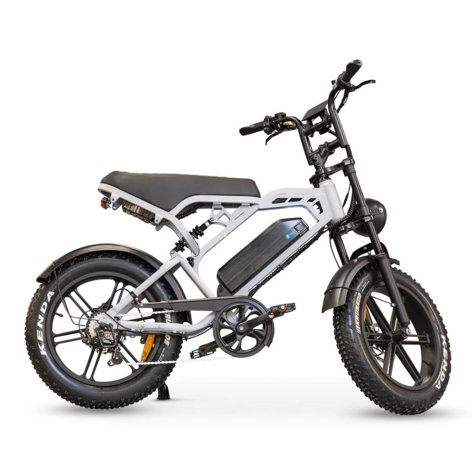 Fatbike V20 Pro 9.0 - Nardo Grijs - Hydraulische Remmen rechterkant 