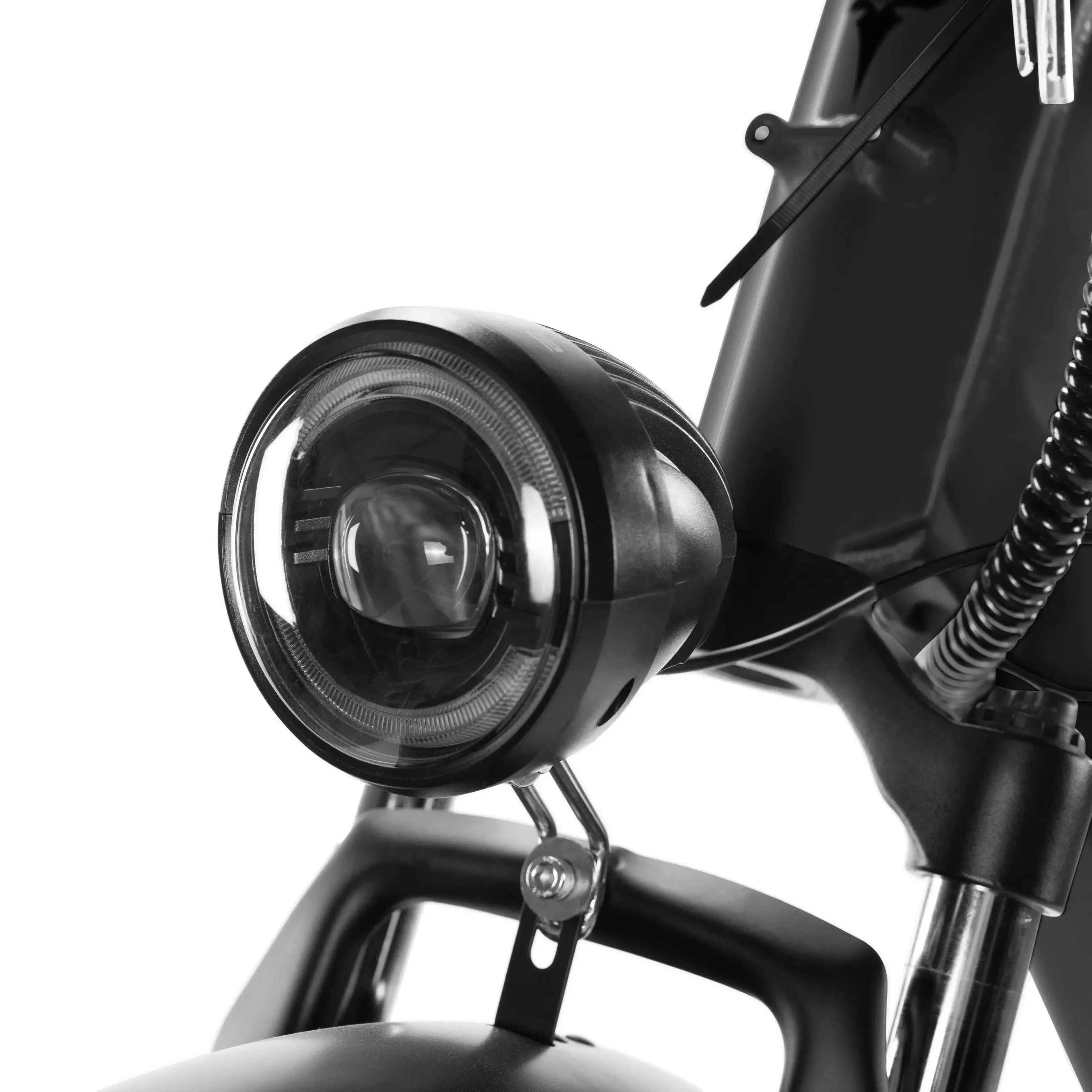 ENGWE E26 - Lage instap - Zwart elektrische fatbike  koplamp