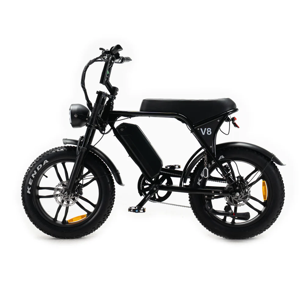 COMBI DEAL OUXI V8 3.0 Fatbike - Zwart - Hydraulische Remmen