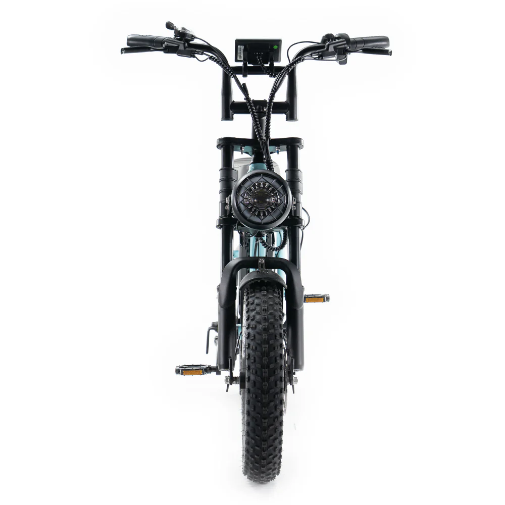 OUXI C80 Mini Fatbike - Licht Blauw - Hydraulische Remmen