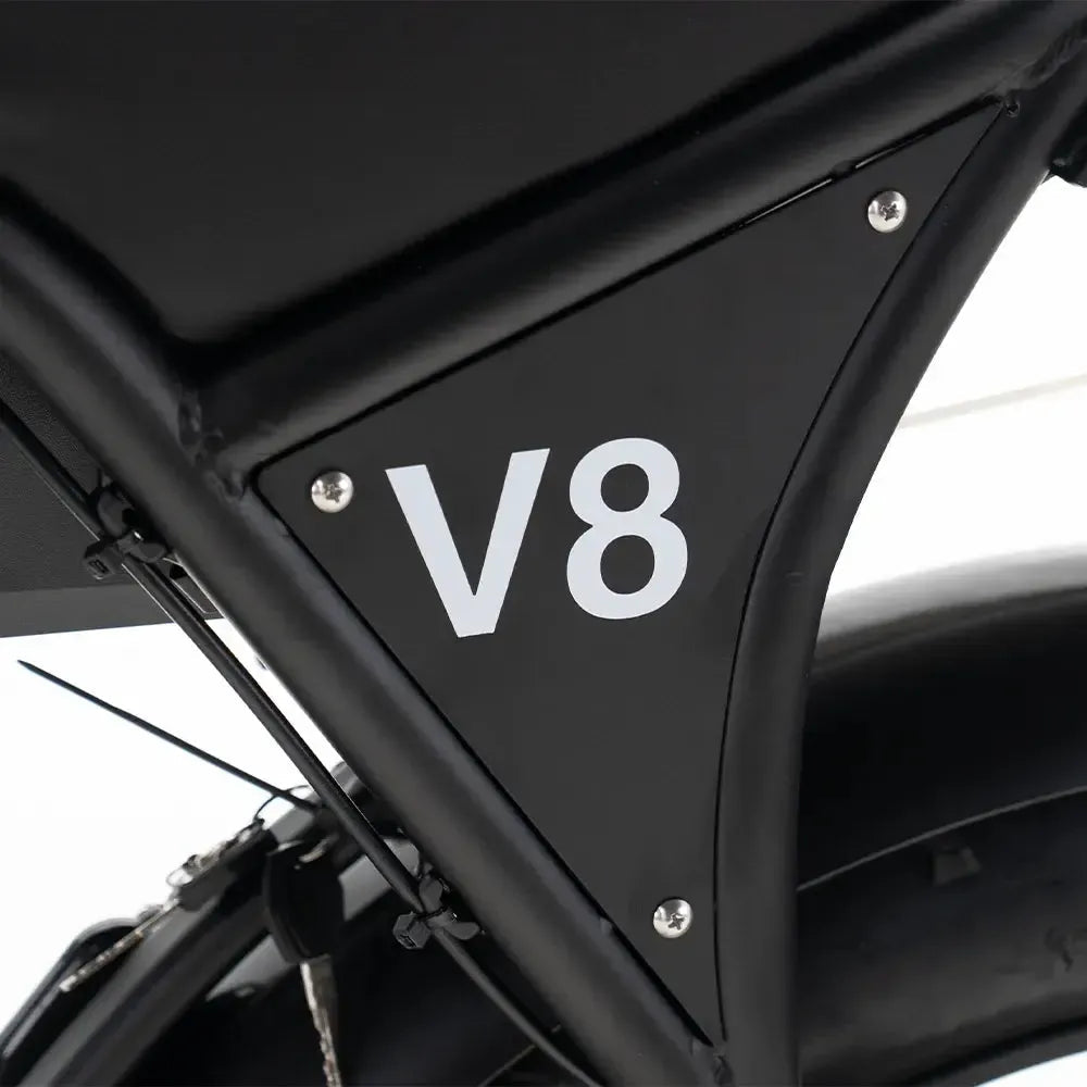 OUXI V8 MAX dubbele accu - Fatbike - Zwart - Hydraulische Remmen