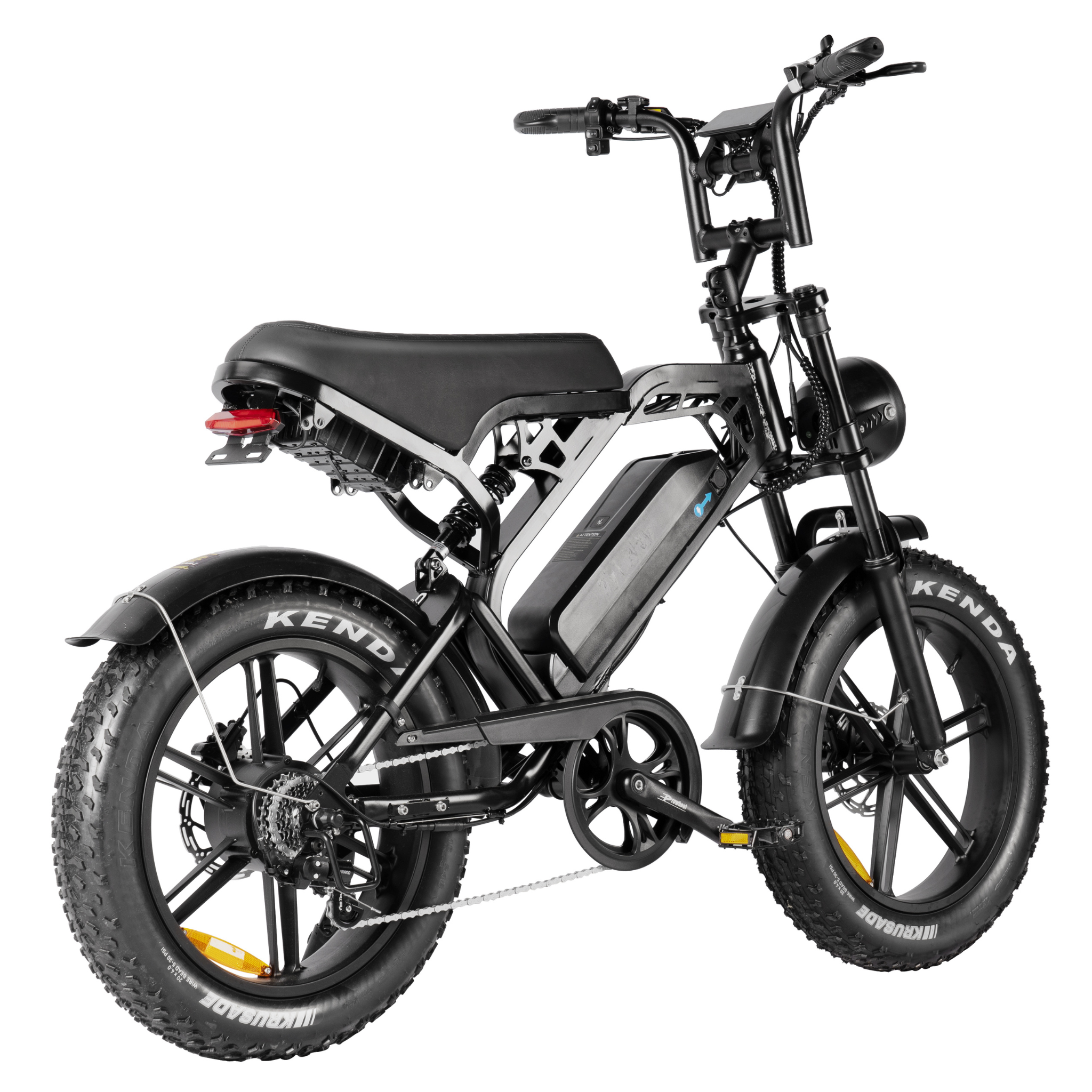 Fatbike V20 Pro 9.0 - Zwart - Hydraulische Remmen achterkant