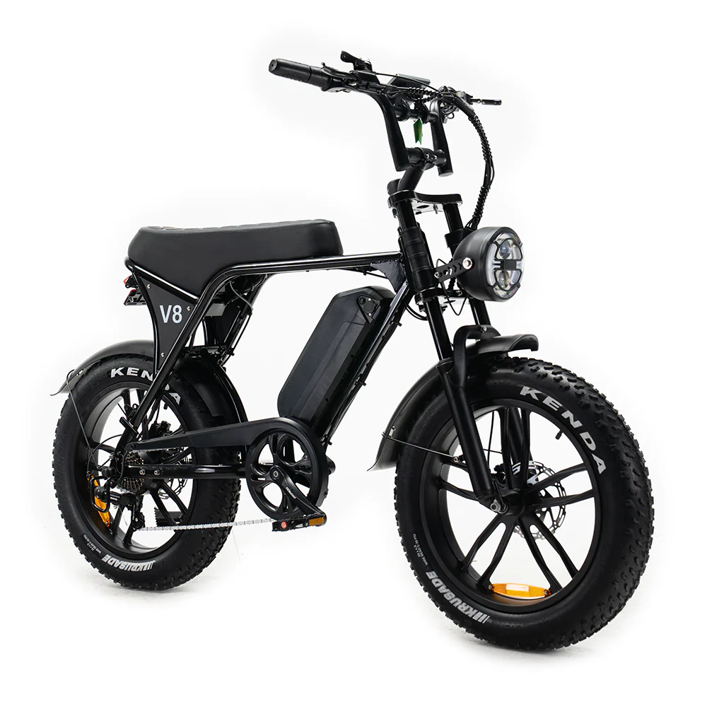 COMBI DEAL OUXI V8 3.0 Fatbike - Zwart - Hydraulische Remmen