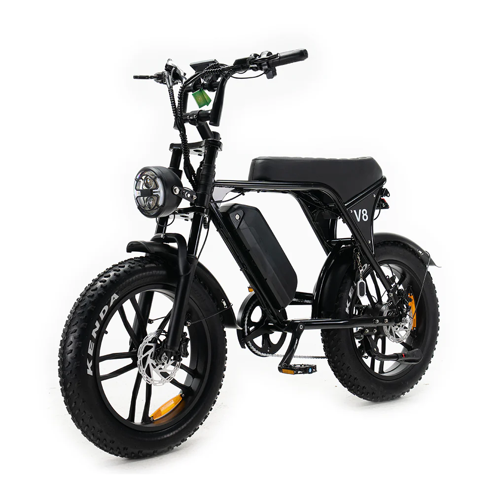 COMBI DEAL OUXI V8 3.0 Fatbike - Zwart - Hydraulische Remmen