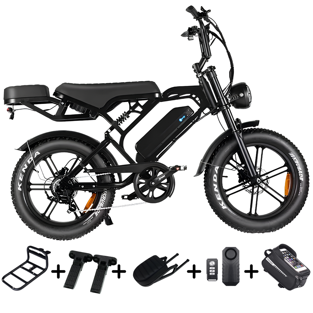Fatbike V20 Pro 9.0 - Zwart - Hydraulische Remmen