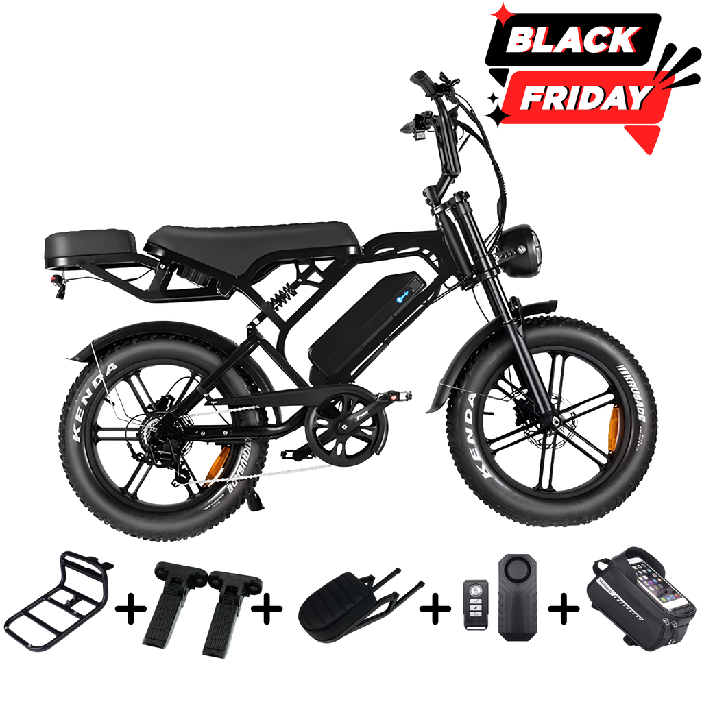 Fatbike V20 Pro 9.0 - Zwart - Hydraulische Remmen